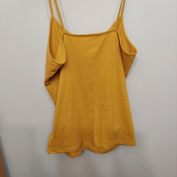 Time and Tru Tops - New swoop tank top layering mustard yellow Lg nwt